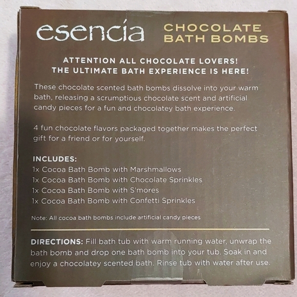 essencía Chocolate Bath Bombs - Picture 3 of 3